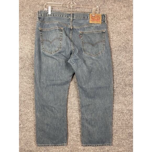 Levis 559 Jeans Men's 36x30 Blue Relaxed Straight Leg Stretch Denim Flex - Picture 9 of 15